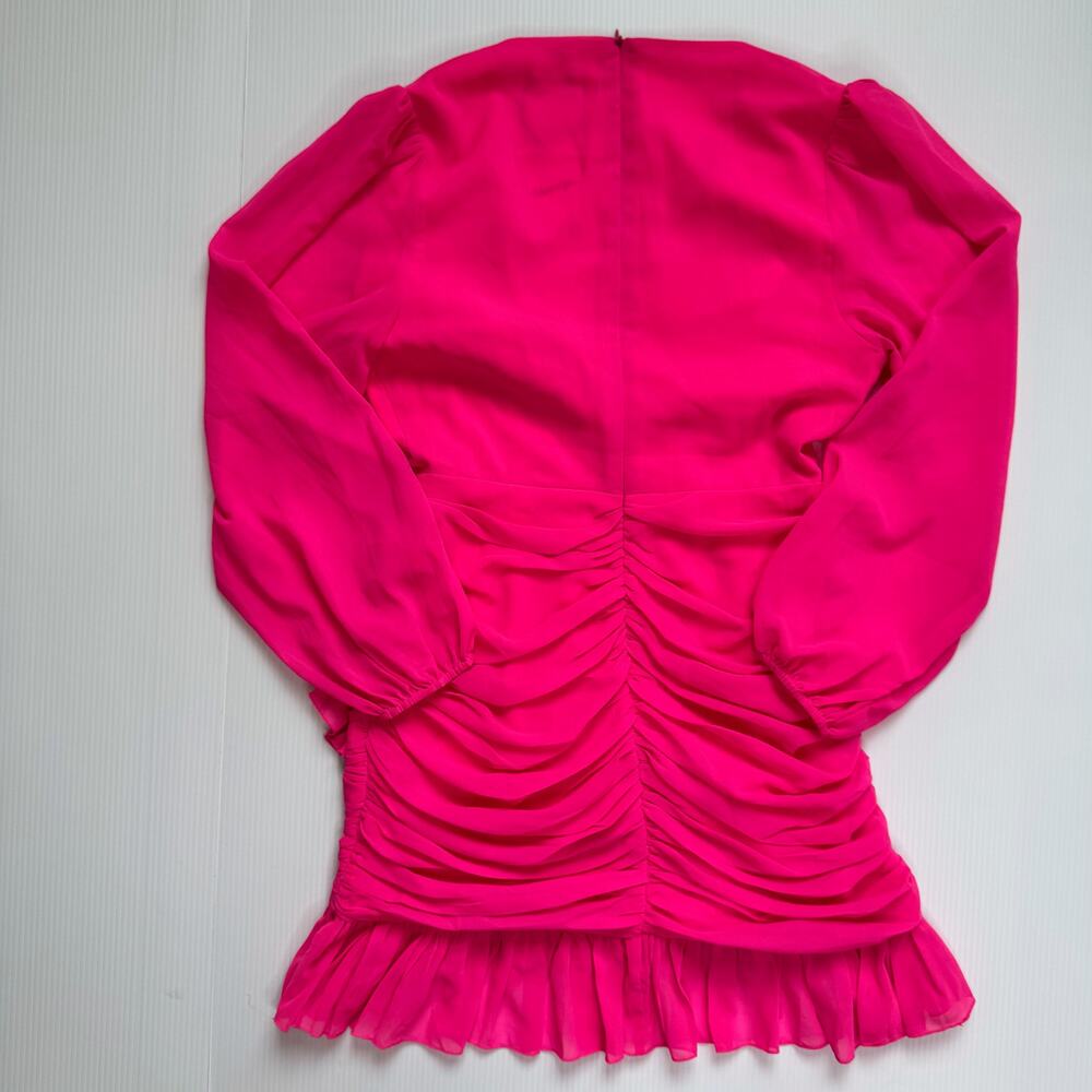 Showpo Can I Be Your Honey Mini Dress Hot Pink NWT Women’s 6 Barbiecore Coquette - Picture 15 of 16